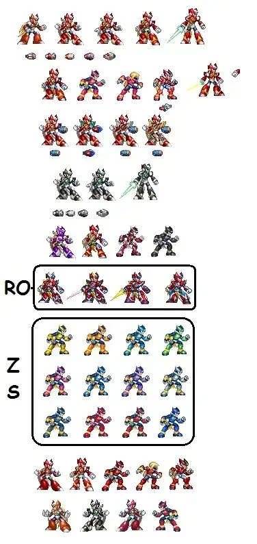 2025年洛克人zero4合成　洛克人zero部件合成
