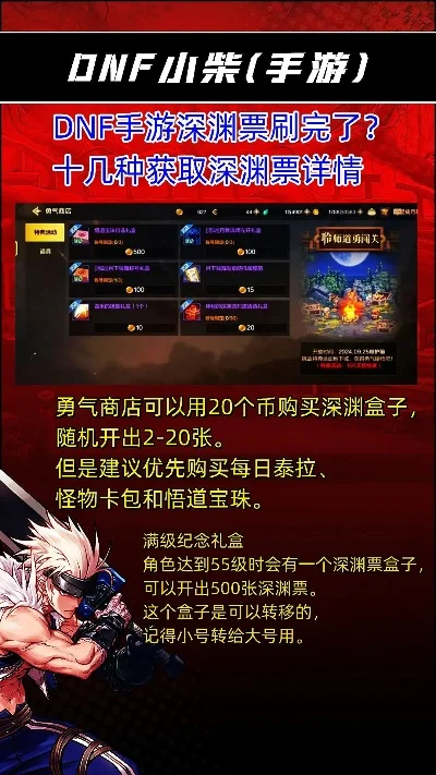 dnf手游送深渊套装